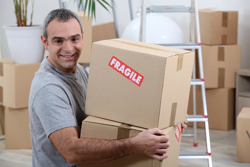 Removal team reviewing a customer complaint form