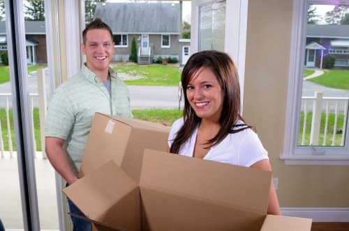 Removal team preparing for a home move in Croydon