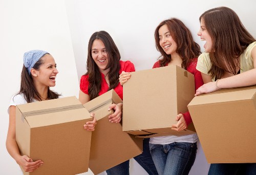 Loading furniture into a removal van for a Croydon move