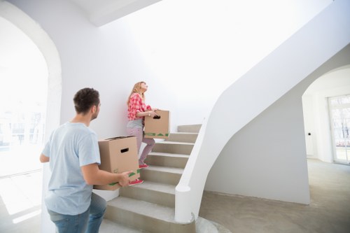 Office relocation items prepared for transport in Croydon