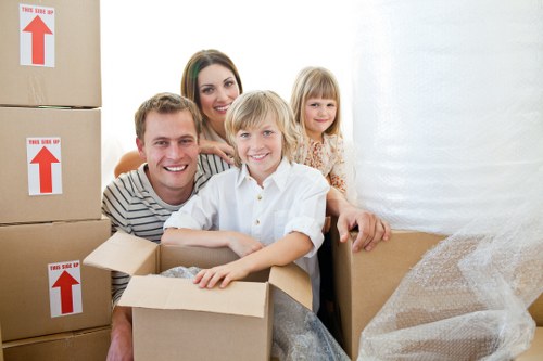 Household belongings prepared for a Croydon move