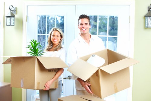 Professional removals team loading furniture during a Croydon relocation