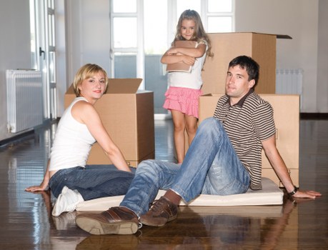 Unpacking boxes and setting up rooms after a Croydon relocation