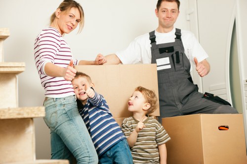 Local removals team handling a property move in Croydon